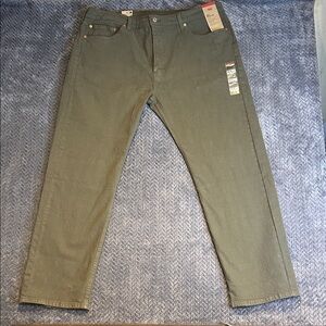 Levi's 505 Regular Fit Straight Leg Jeans in Olive Green Men's 40x32